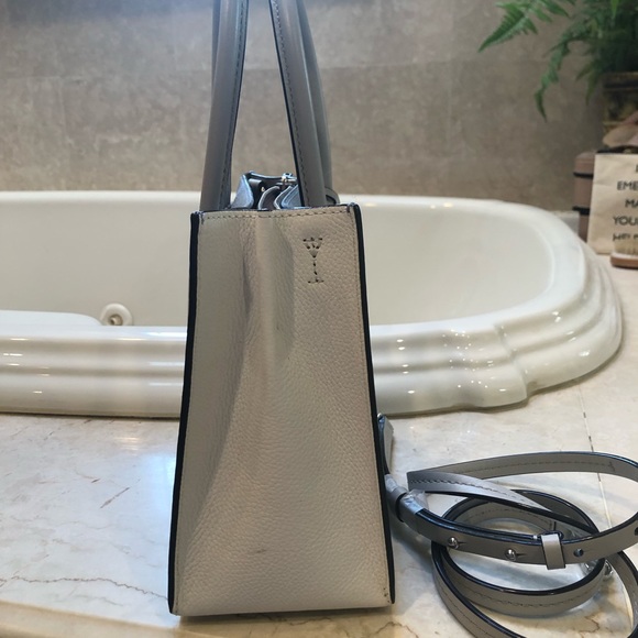 Mini Michael Kors light blue and bone pebbled leather - Picture 2 of 6